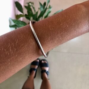 bracelete liso quadrado