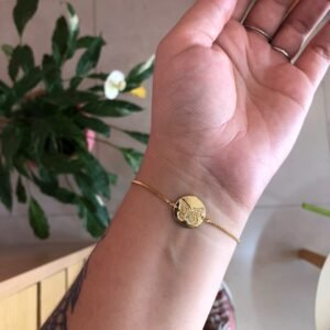 pulseira borboleta medalha