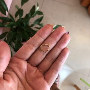 piercing fake coração